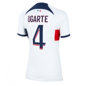 Paris Saint-Germain Manuel Ugarte #4 Bortatröja Kvinnor 2023-24 Kortärmad